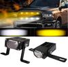 2Pcs Mini Grille Spotlight LED Headlight Bumper Fog Lamps Auxiliary 5500K 3000k Projector Lens Work Light Waterproof Driving Light,