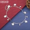 925 Sterling Silver Butterfly AAA Zircon Bracelet Fashion Jewelry
