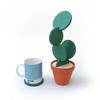 Cactus Coaster Non-slip Creative Insulated Tea Mat DIY Home Tableware Coffee Cup Holder Coaster Heat Insulation Table Decoration