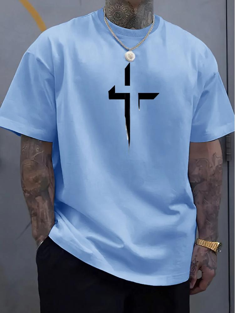 

Летняя мужская футболка свободного покроя большого размера с 3D-принтом, спортивная удобная футболка с круглым вырезом и короткими рукавами L