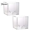 Sleek Acrylic Baseball Display 2Pcs Case Transparent Cube UV Protected Basketball Holder Golf Tennis Billiard Storage Box