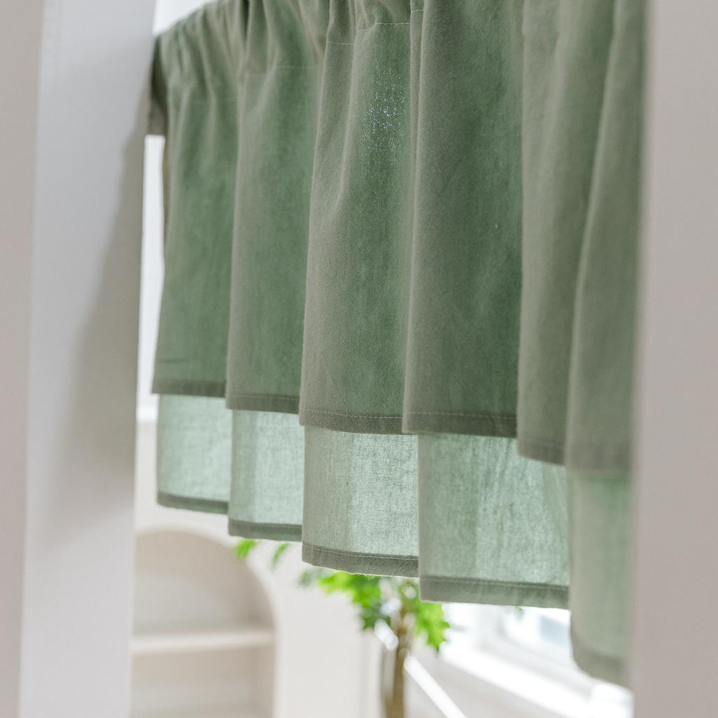 Boho Kitchen Cotton Short Curtain,Light Filtering Short Cafe Curtains Valances,For Laundry Living Room And Kitchen Decoration
