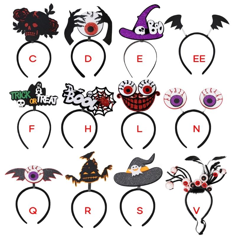 Halloween Themed Hairband Headband with Pumpkin Headpiece for Festival Look