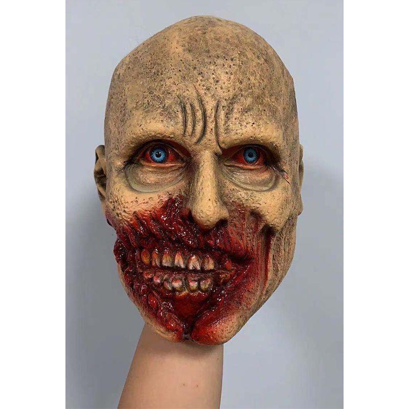 Scary Halloween Ghost Latex Horror Mask Cosplay Props Rotten Face Headgear