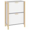 VidaXL Shoe Cabinet White 57.5x33x80 Cm Engineered Wood 345684