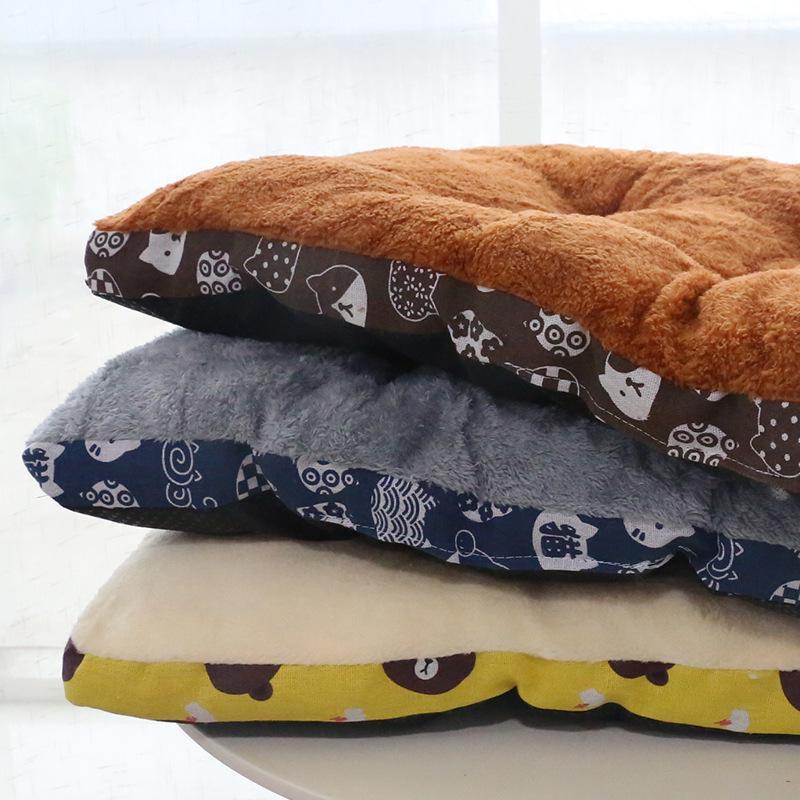 Couverture en flanelle douce pour animaux de compagnie, tapis de lit épais en polaire pour chiot, chien, chat, coussin de canapé, garde au chaud, couverture de couchage pour chats, tapis de maison