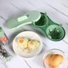 Eierkocher für die Mikrowelle, effizienter Doppel-Eierkocher für die Mikrowelle, zum Kochen pochierter Eier mit abnehmbarem Abtropfkorb, Wärme für die Küche