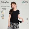 Pudding Haru Girls' Ruffled Short Sleeve T-Shirt