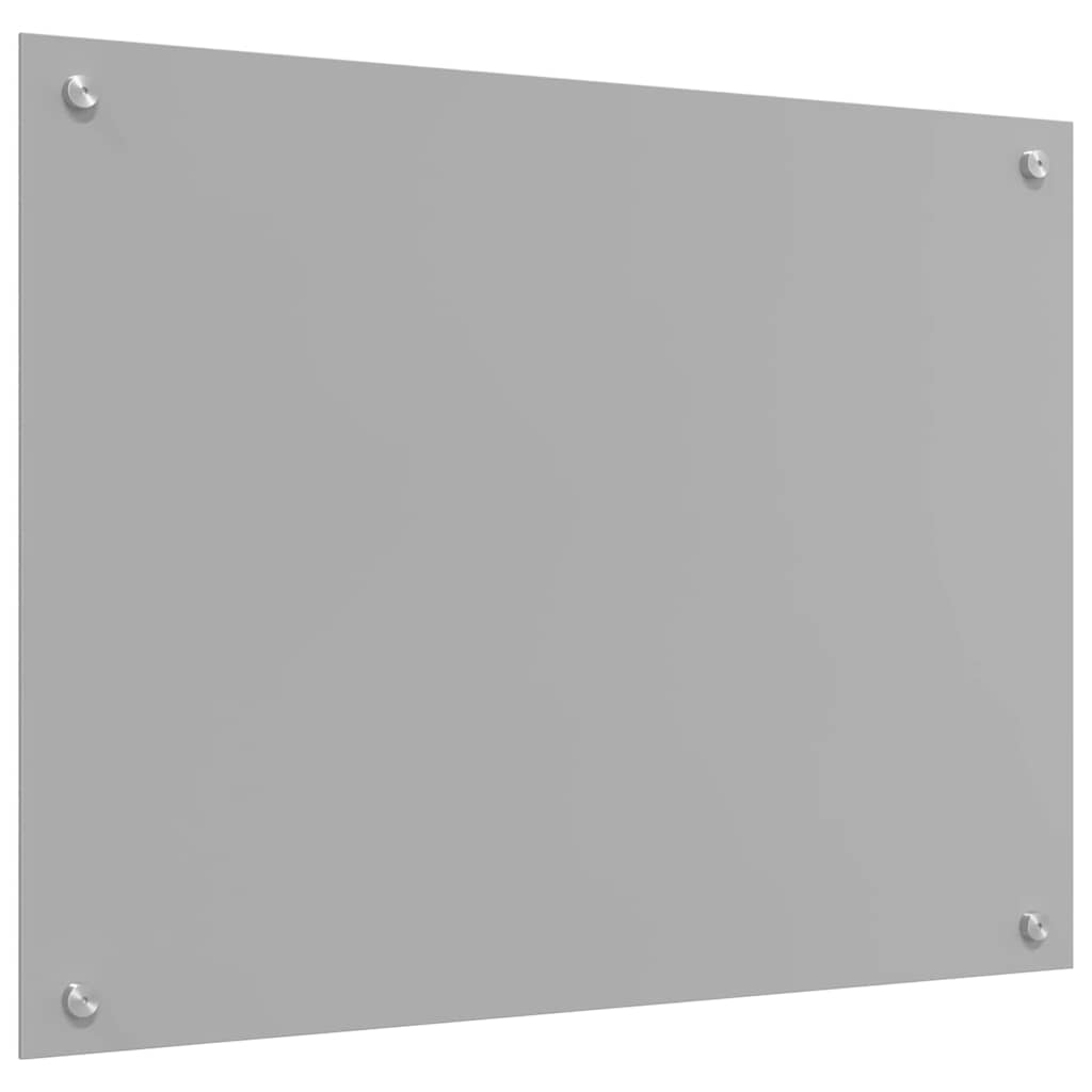 Kitchen Splashback 2 pcs Light Gray 80 x 60 cm Tempered Glass