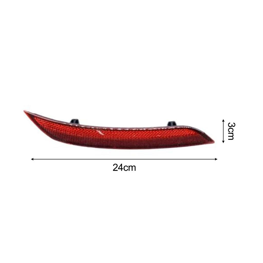 For POLO Compatible Bumper Reflector Red ABS Material Fits Years 2014 To