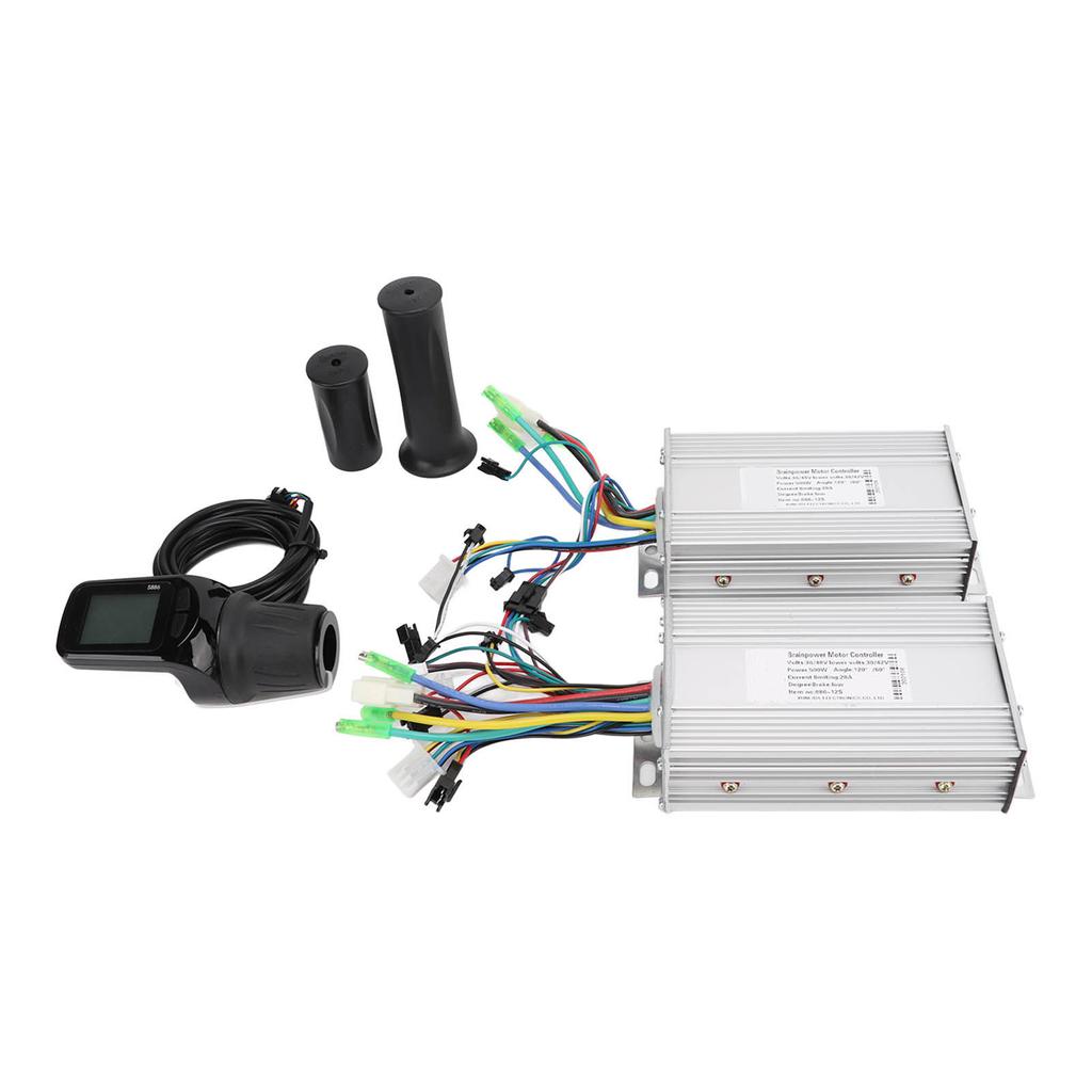 Dualantrieb 36 48V 500W Elektroroller Fahrrad Motor Controller 886 Halbgasgriff LCD-Anzeige