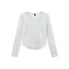 Women's French Square Neck Tie-Dye Thermal Slim-Fit Long Sleeve Top - Autumn/Winter New Arrival