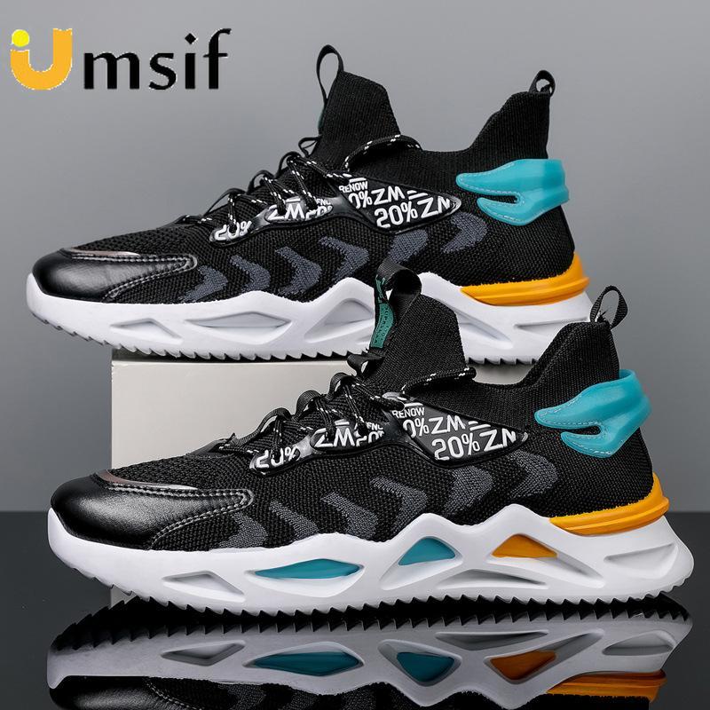 Nové pánské sportovní boty Prodyšná síťovina Pohodlná Neklouzavá Neformální běžecká obuv