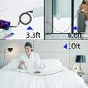 Cellphone Charging Cord High Durability Anti-winding Stable Output Extra-Long Overcharging Protection Fast Charging