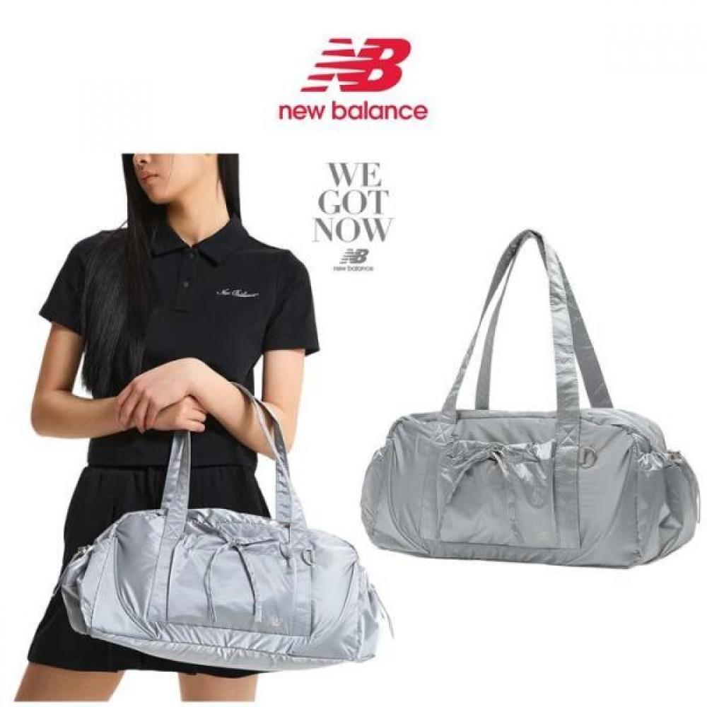 New Balance Glossy Ribbon Duffel Bag Silver