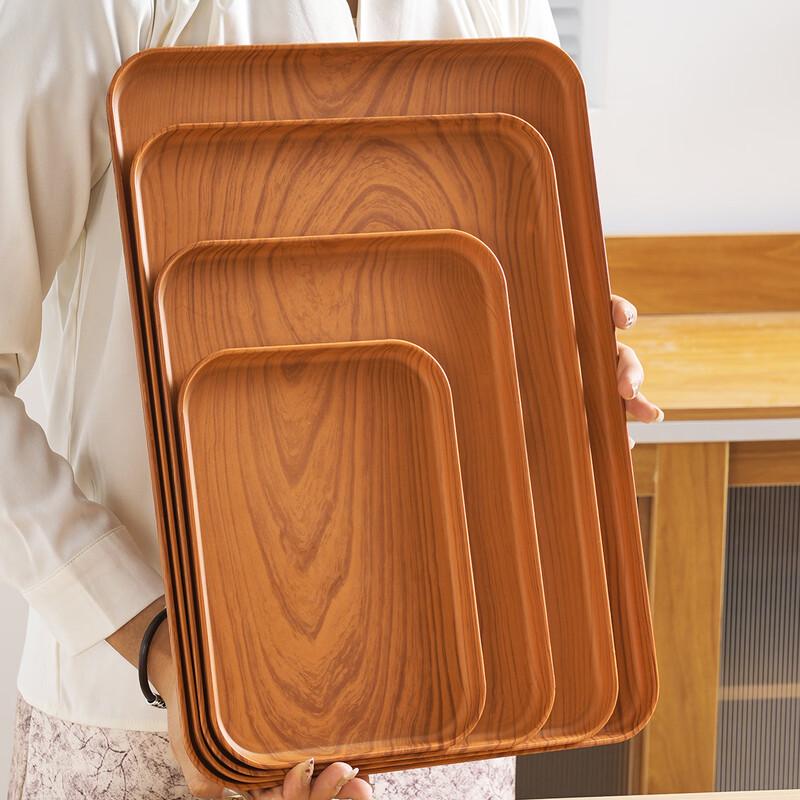 Yicang Imitation Wood Grain Plastic Serving Tray