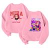 Children's Fashionable Lightweight Long-sleeved Round Neck Pullover With Pockets Printed Pullover