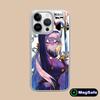 Mato seihei no slave Uzen Kyouka Phone Case for iPhone 17 16 15 14 13 12 11 Air Pro Max Plus Magsafe Silver Plating Cover