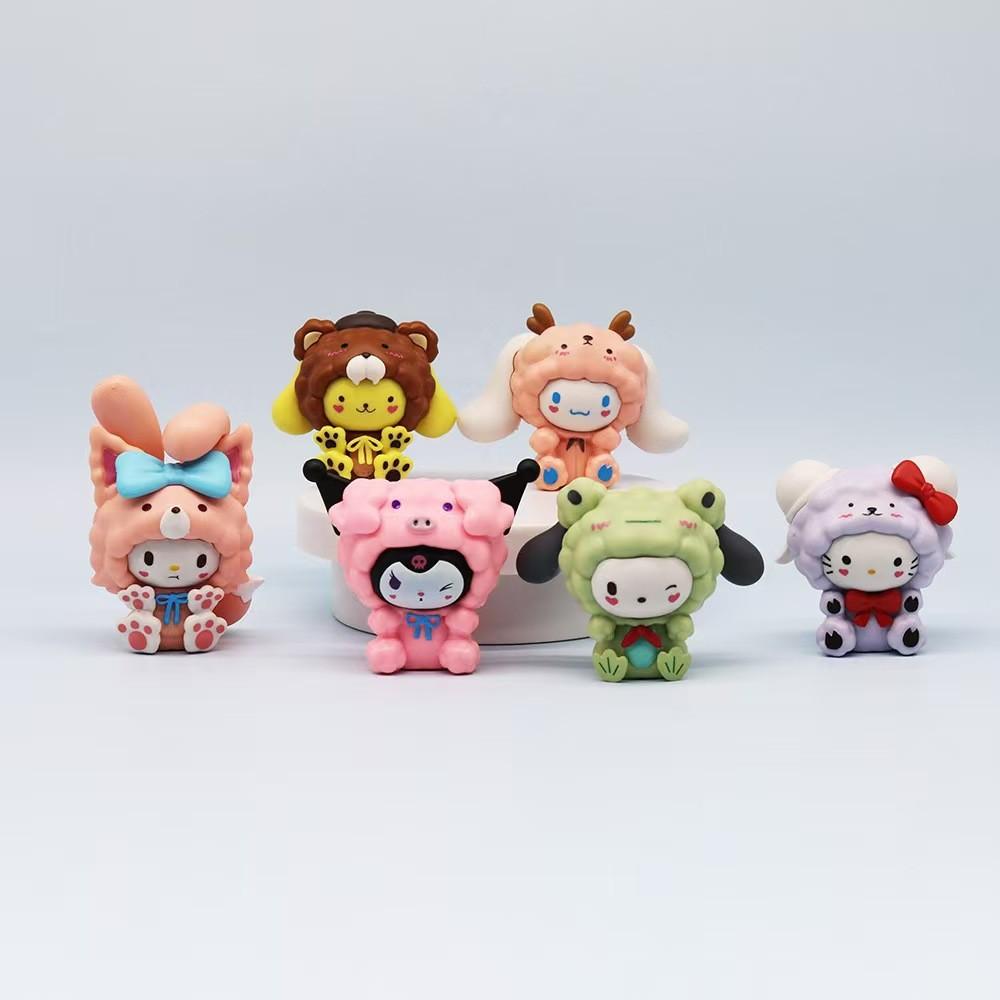 Charming Sanrio Kuromi Blind Box Anime Figure Delightful Melody Doll Tabletop Decoration Model