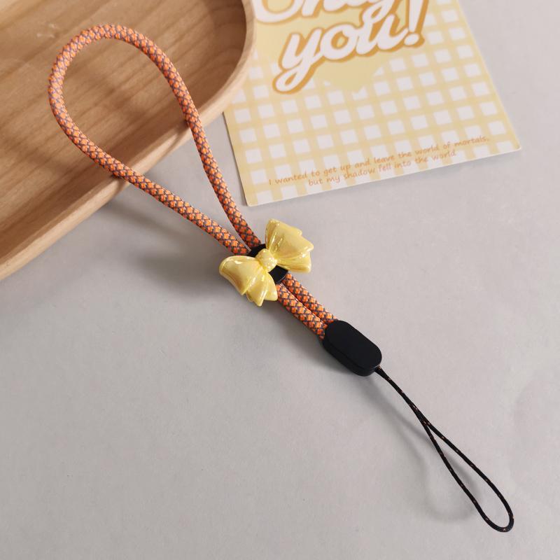 

Mobile Phone Lanyard Bow Knot Fluorescent Dragon Pattern Cartoon Lanyard Short Wrist Strap with Strap Universal Anti Loss Strap