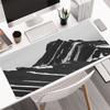 Black and White Mouse Pad Simple and High-end Gaming Setup Accessories Mousepad Gamer Playmat Extended Pad Office Carpet 900x400