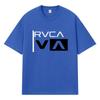 2026 RVCA VA Logo Nadruk Graficzny Streetwear Y2k Harajuku Męskie Damskie Ubrania 100% Bawełna Koszulka Casualowa Oversize Letnia Męska Koszulka