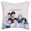Cool Fashion Singer Korean Wave Pillow Covers Cartoon Sofa Decorative Home Double-sided Printing Short Plush Cute Cushion Cover