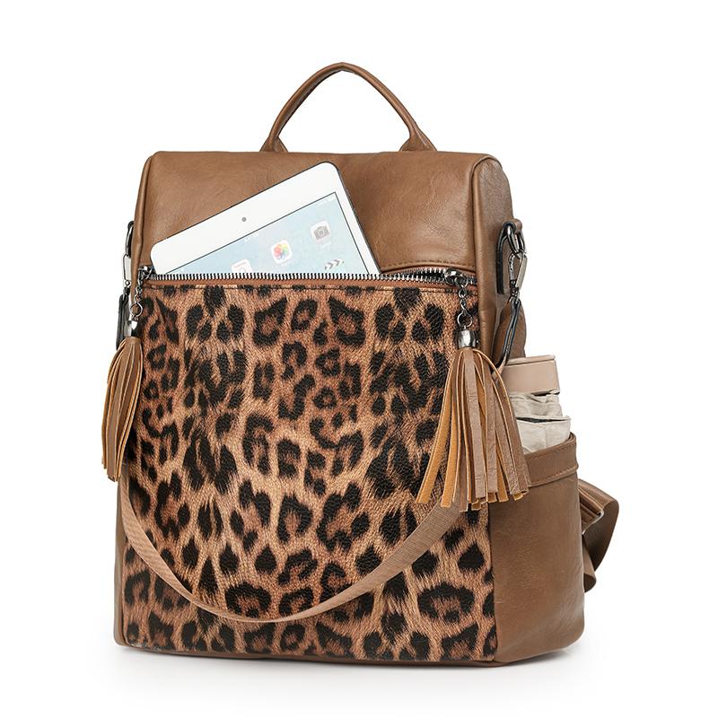 Women's Multi-functional Leopard Shoulder Bag
