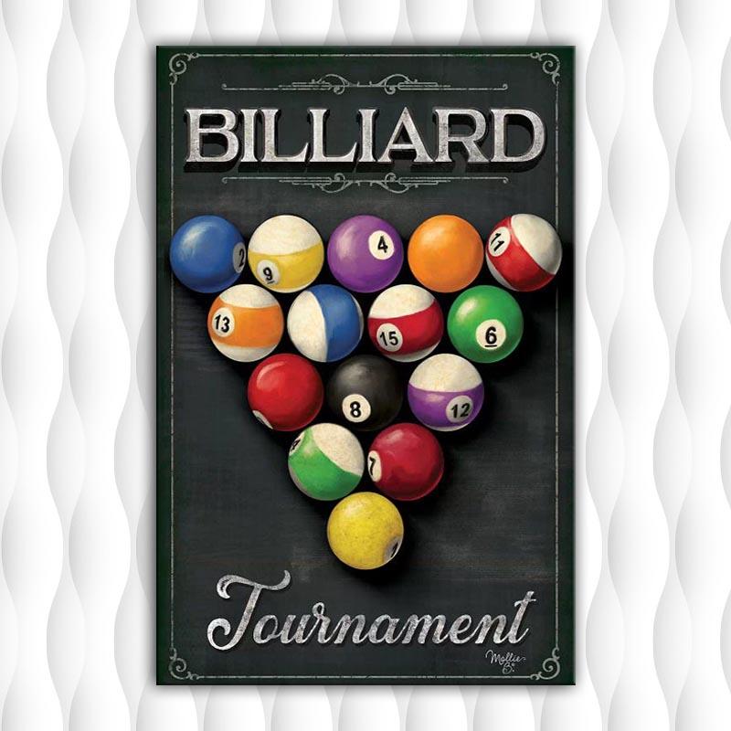 Billard Leinwand Bild Poster Wand Kunstdruck Leinwand Malerei Nordic Poster und Drucke Wand Bilder Zimmer Dekor Rahmenlos