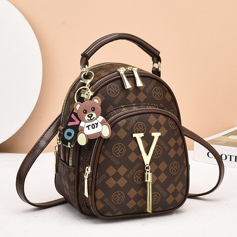 Bag Women's Bag 2025 New Bag Fashion Backpack Simple Shoulder Messenger Bag Premium Sense Retro Backpack Women