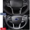 A87Q-Lenkrad-Zierblende ABS Kohlefaser für Ford Explorer - Innenraumzubehör