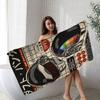 Around The World D-Dafts Punk Microfiber Blanket Quick Drying Beach Towels Oversized Printing Super Absorbent Pool Towel Blanket