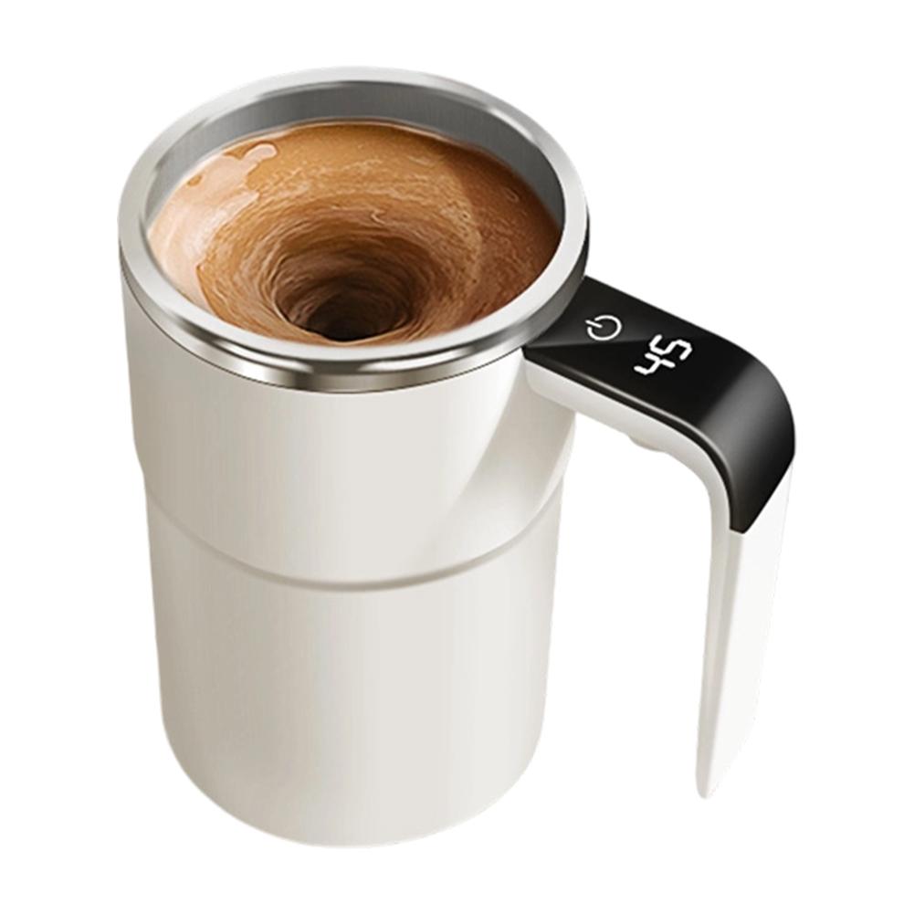 1PC Self Stirring Coffee Mug 380ml Automatic Stirring Cup 13.8*8cm Coffee Cup With Lid Rechargeable Stir With Temp Display