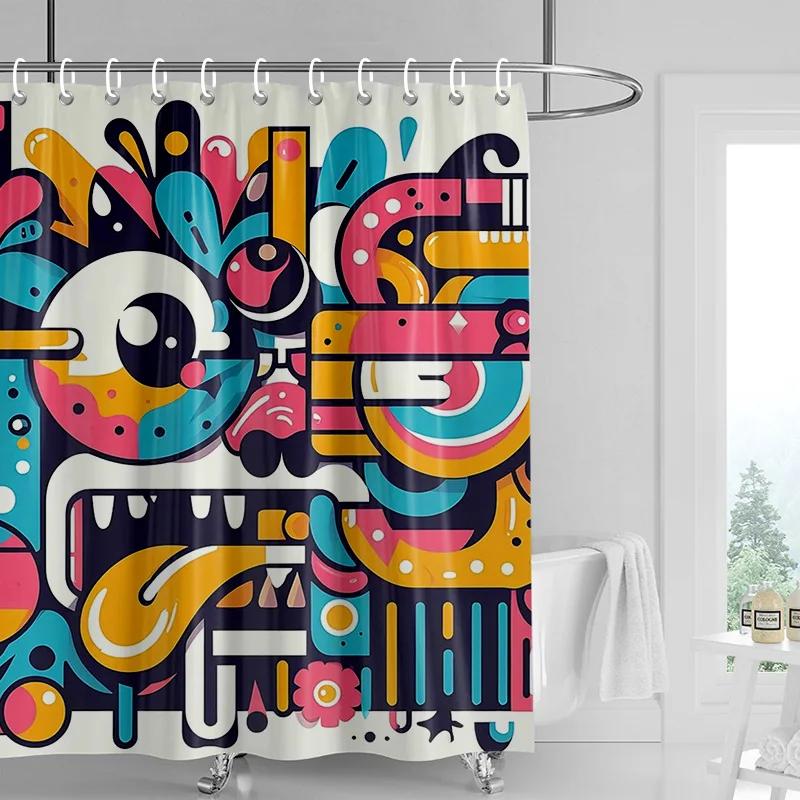 Domácí sprchové závěsy do koupelny voděodolná látka Moderní severský styl koupelnové závěsy sprchový závěs 180x200 240x180 aaaa
