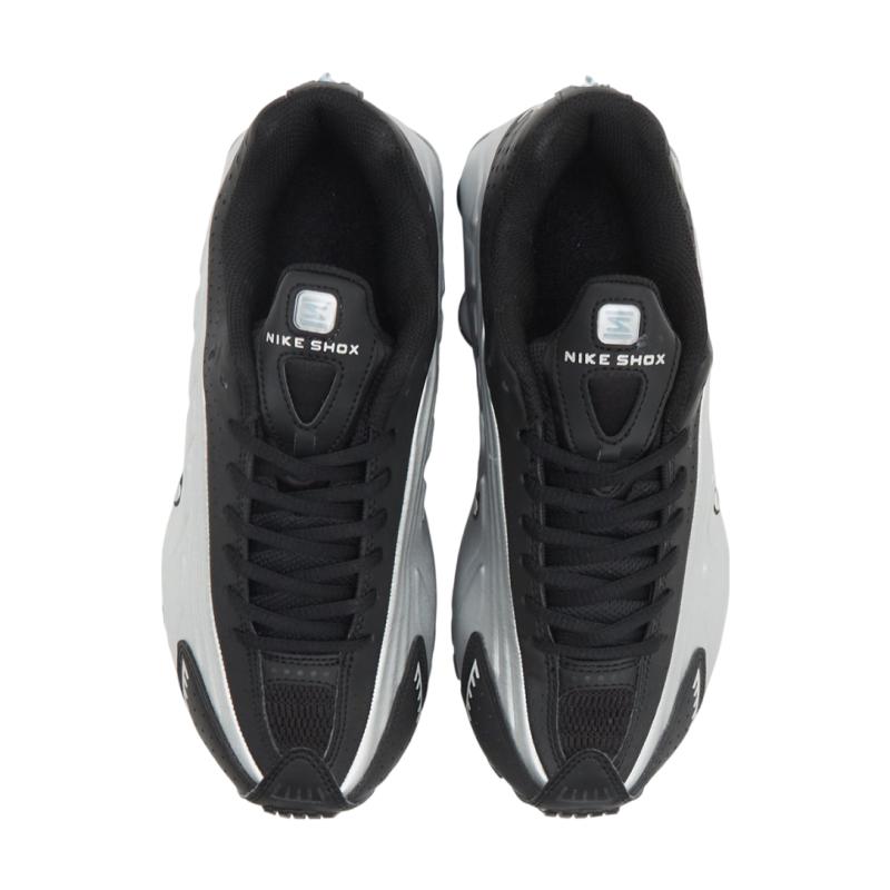 Nike Shox R4 Metallic Silver Black Psychic Blue Sneaker HQ1988-004