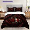 Eredità AC Milan: Set Glory a tre pezzi (1 * copripiumino + 2 * federa, senza nucleo) Set biancheria da letto Copripiumino e federa Morbido e confortevole