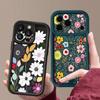 White Flower Pattern Case For iPhone 17 Pro Max Shockproof Soft Silicone Bumper Cover For iPhone 16 15 Pro Max 14 13 11 16E 17E