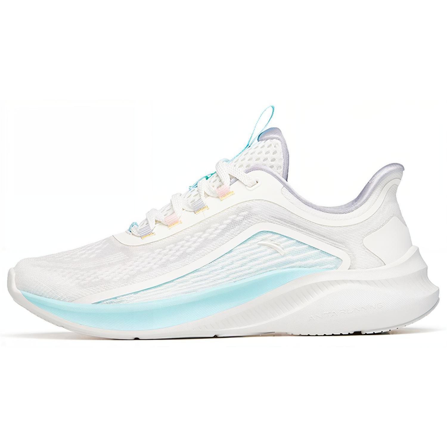 

Anta Cushioning Slip Resistant Abrasion Resistant Breathable Lightweight Low top Running Shoes Women s White Blue 922225581-2 36.5