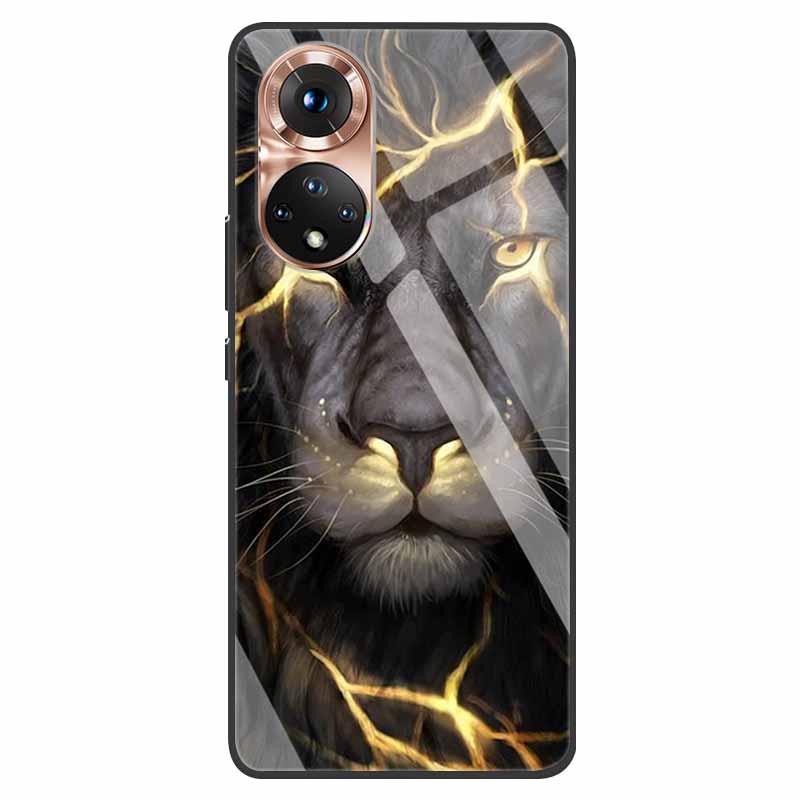 Luxury Case for Huawei Honor 50 Cover Tempered Glass Cover for Huawei Honor 50 Phone Case Honor50 6.57" Coque Bag Fashion Bumper