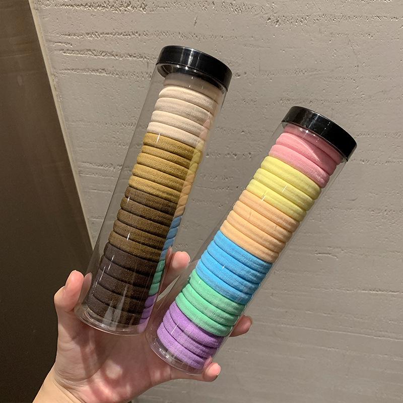 Hochwertiges schwarzes Haarband: Haltbares, nicht einschneidendes, elastisches Gummiband für Frauen, koreanischer Stil