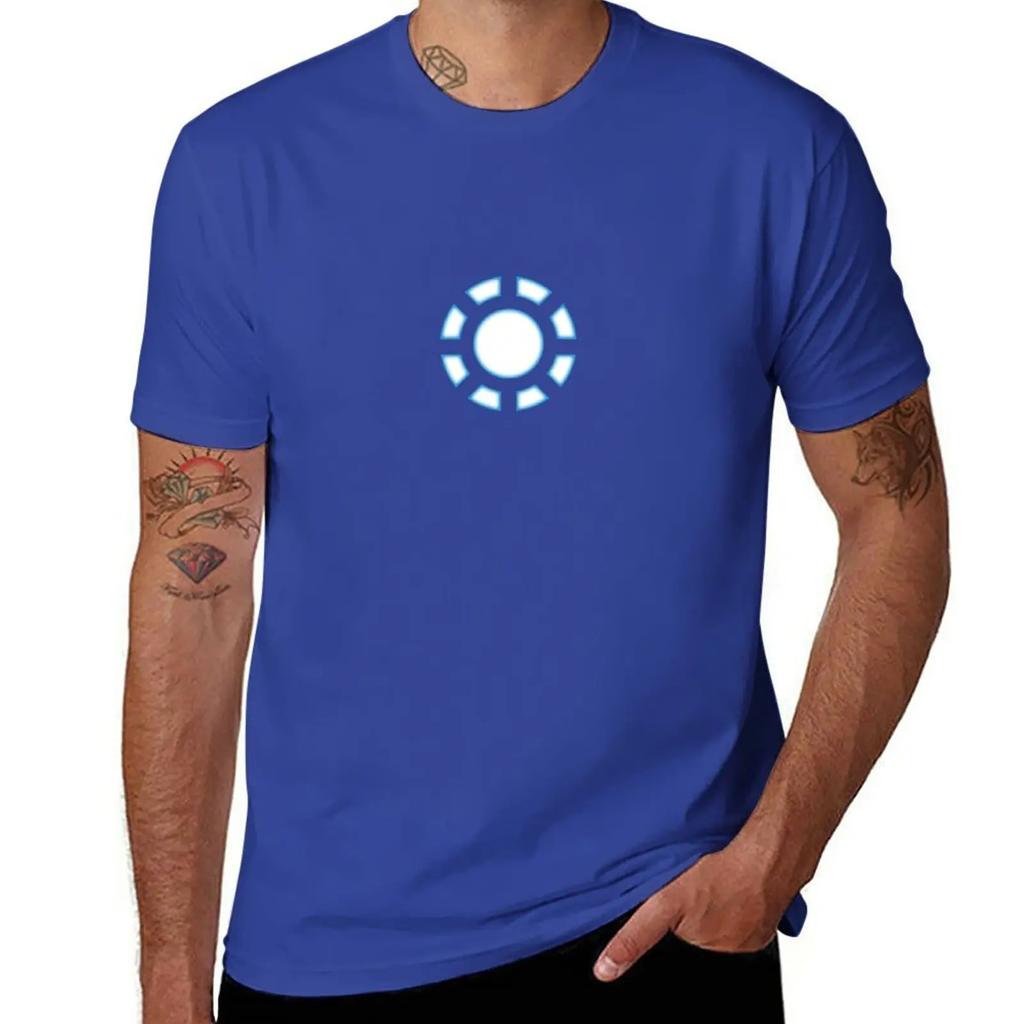 Arc Reactor Tshirt Quick Drying Korean Fashion Men Graphic T Shirts