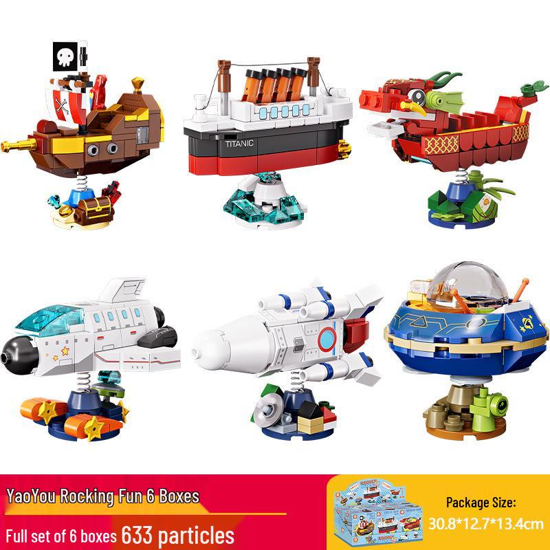 Fang Cheng Educational Building Blocks: Spring Festival Orange Tree & Treasure Pot Ornament Toy for Kids