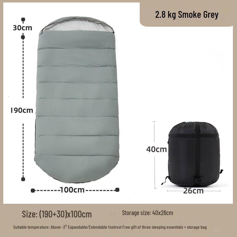 OLOEY Adult Winter Outdoor Sleeping Bag