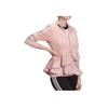 Adidas Trefoil Stand Collar Zipper Long Sleeve Fleece Jacket Women jackets Lilac FT9882