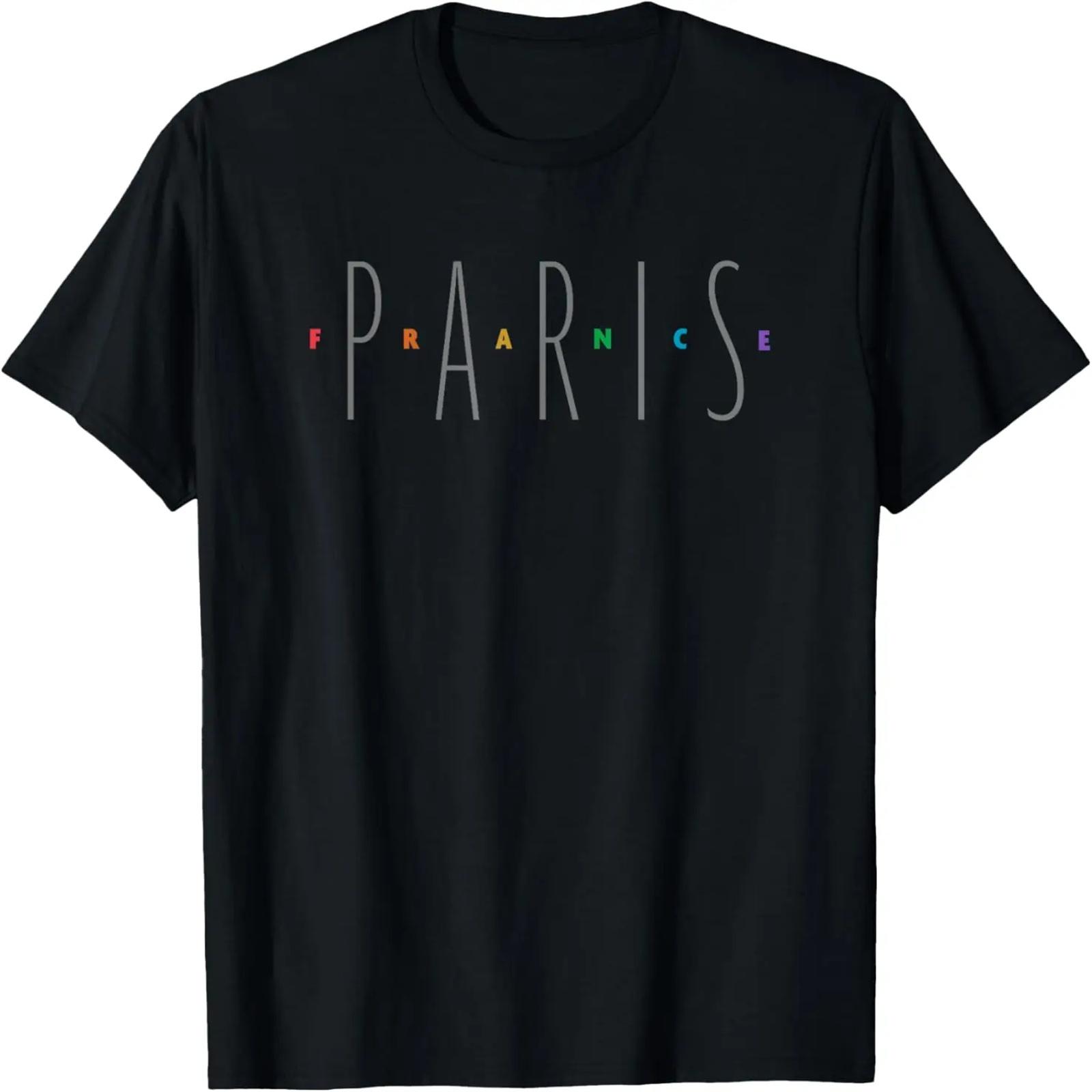 

Paris France Quietly Colorful Fashion Graphic T-Shirt XXXXXL