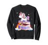 Unicorn Riding Jewelry Box Girls Women Kids Teen Girls Sweatshirt
