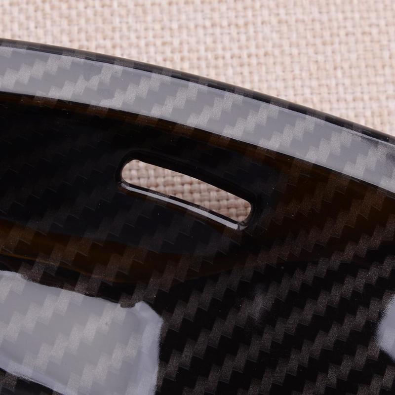 4pcs Carbon Fiber Style Interior Door Handle Bowl Cover Trim Fit For BMW 5 Series E60 E61 2006-2010