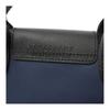 Longchamp Le Pliage Energy 17 Chiusura a Scatto con Zip Manico Corto Tela con Bordi in Pelle Mini Borsa a Spalla Borsa da Donna Blu 1500HSR006