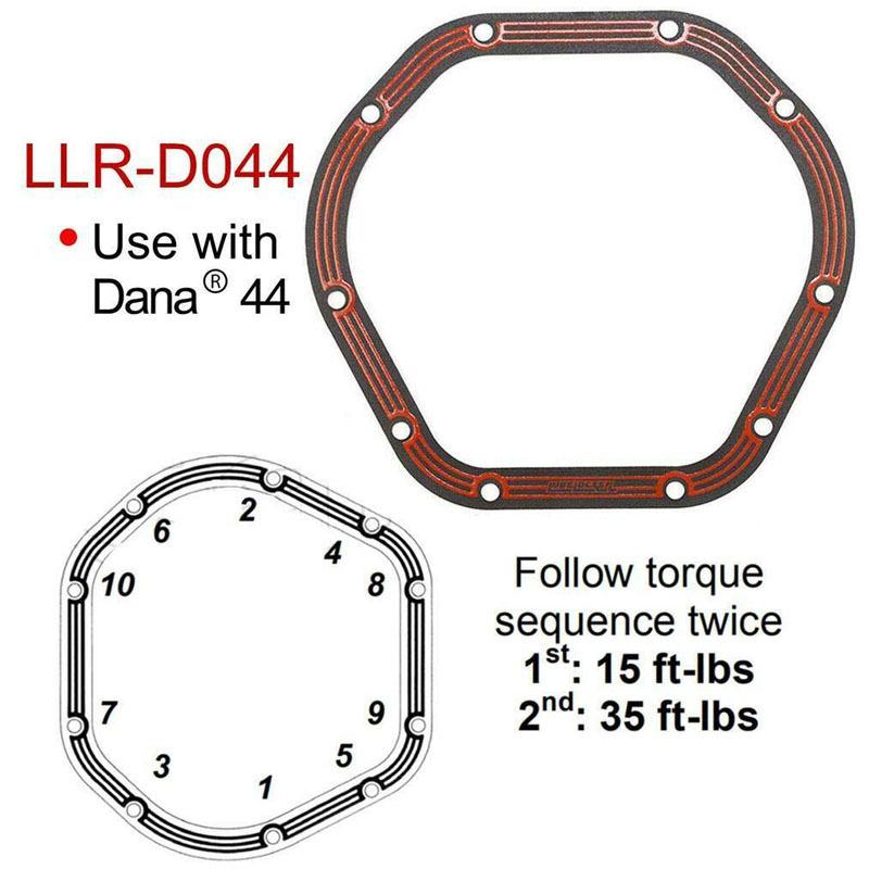 Differential Cover Gasket LLR-D044 Fits For Jeep Wrangler Wagoneer, Grand Wagoneer, J-trucks - Dana 44 Axles
