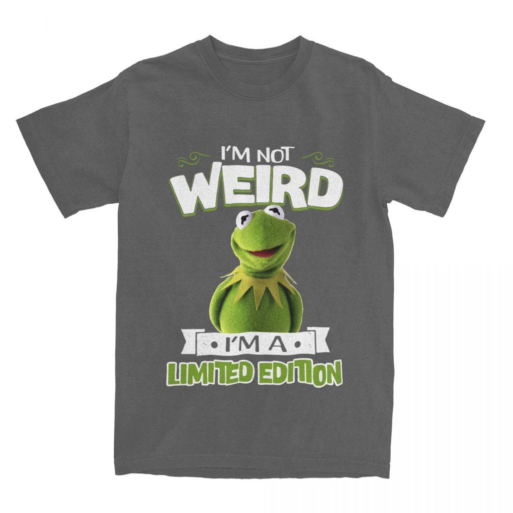 Miniso Muppet Kermit Frog Im Not Weird Im A Limited Edition TShirt Men Women O Neck Cotton T Shirts Short Sleeve Clothing